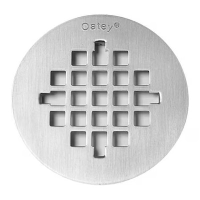 Oatey 42138 Shower Strainer, Snap In, Ss, 4-1/4In