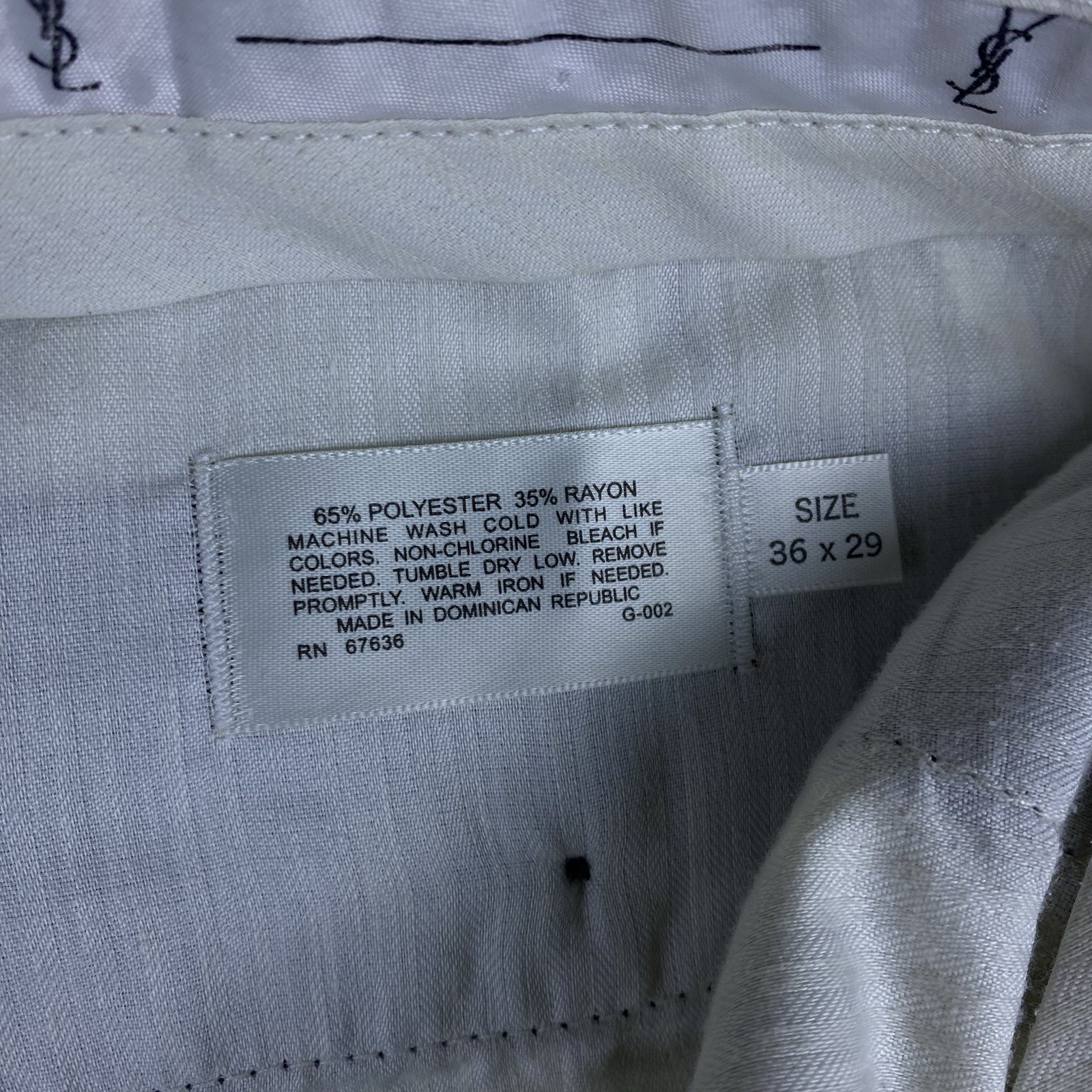 Vtg Yves Saint Laurent Pour Homme Men's Pleated P… - image 8