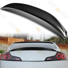 FOR 2003-2007 INFINITI G35 2DR COUPE STP STYLE CARBON FIBER TRUNK SPOILER WING