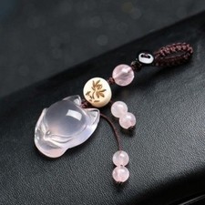Glass Glaze Keychain Key Ring Bag Charm Pendant Decorative Ornament Unisex New