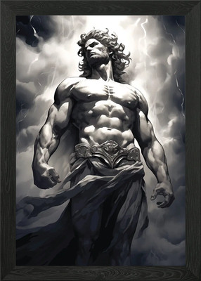 Antiker griechischer Gott gerahmtes Wandbild Poster Leinwanddruck Bild