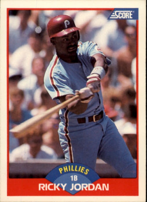 1989 Score #548 Ricky Jordan RC - BB