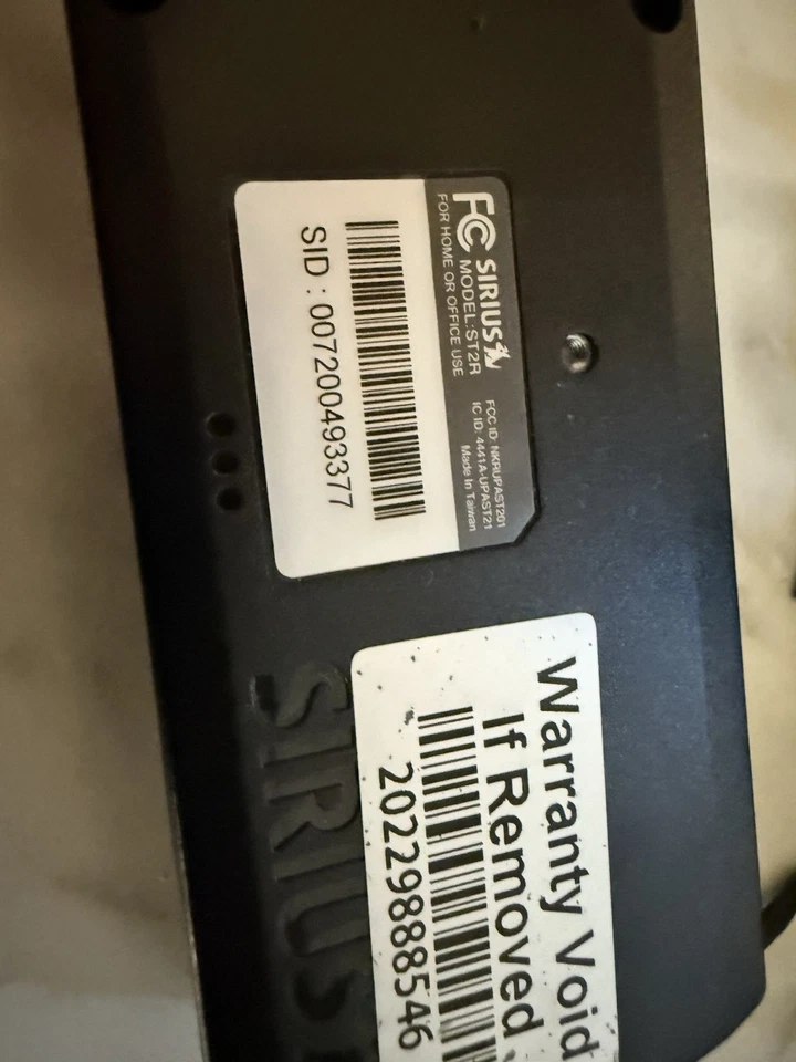 STARMATE R ST2 Sirius XM Satellite Radio Receiver LIFETIME SUB SPORTS HOWARD - Image 4 of 4