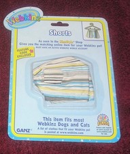 KinzStyle Ganz Webkinz Striped Shorts Clothes with code NIP