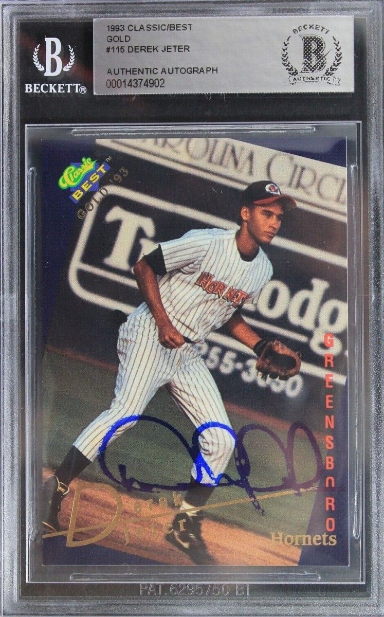 Derek Jeter SIGNED 1993 Classic Best Gold #115 Rookie Card