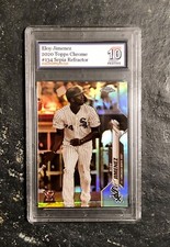 2020 TOPPS CHROME ELOY JIMENEZ SEPIA REFRACTOR #134 SNC 10 PRISTINE!