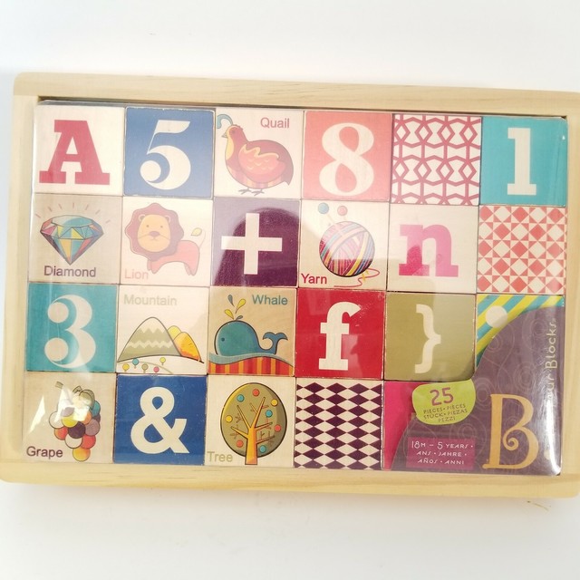 b toys wooden blocks