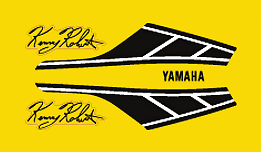 84-85 Yamaha RZ350 PIN STRIPING Decals Set - Kenny Roberts Replica - Yellow/Blk - Picture 5 of 9