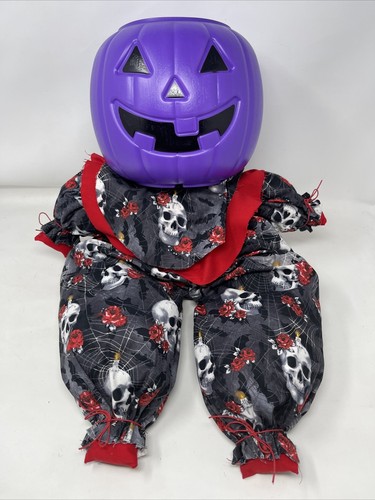 Handmade Halloween Decorations Pumpkin Scarecrow Scary Skull Clothes And Hat - Picture 5 of 13