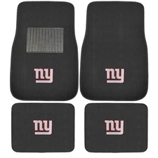 New 4pcs NFL New York Giants Car Truck Front Rear Carpet Floor Mats Set