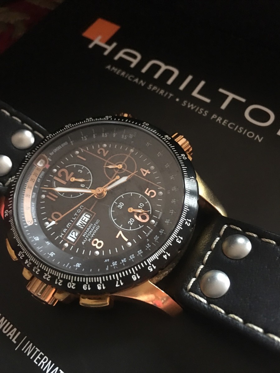 Hamilton Khaki X-Wind Rose Gold 18K Limited Edition Plated Gold H776960  Watch 👀