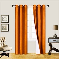 New 2 Panels Blackout Curtains Thermal Insulated Foam Lined Grommet Drapes K92