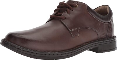 New Clarks Men's Gadson Oxfords Dark Brown Leather Shoes 26137770 SIZE 