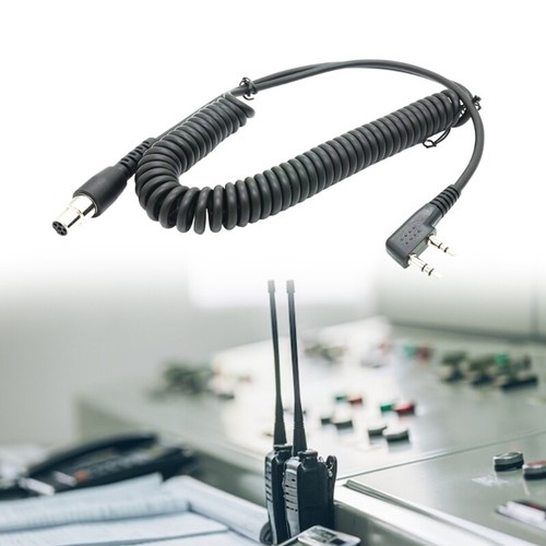 Two Way Radio Coil Cord Cable 2 Pin To 5 Pin Coil Cable for Radios Earphone - Zdjęcie 4 z 8