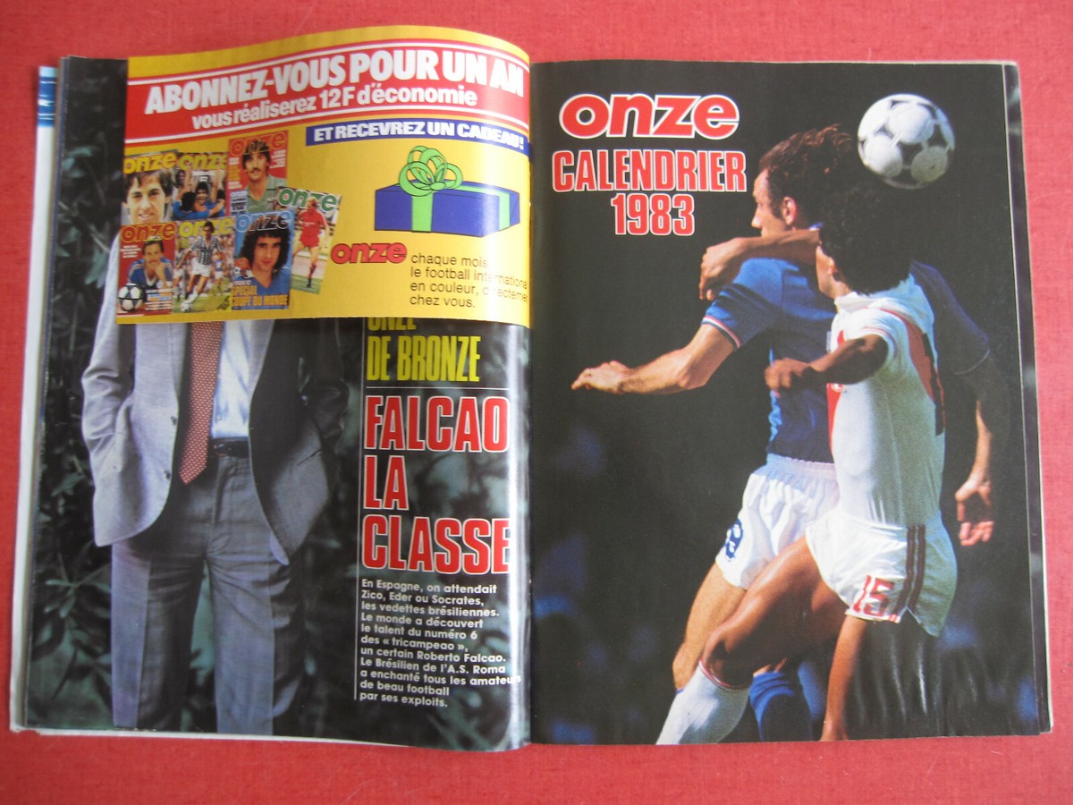 Magazine de sport ONZE,revue football, N°84,12/1982 SPECIAL PALMARES