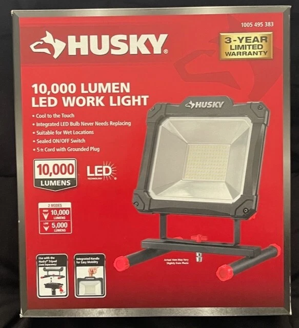 Husky 10000 lumen portable work light deals