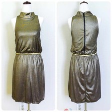 *ALICE & OLIVIA* Bronze Beauty Metallic Dress, size Small  ~ SO STYLISH! ~