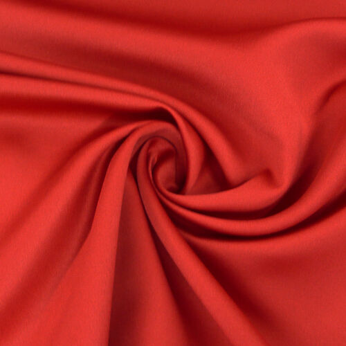 Curtain fabric by the meter VELVET solid color red 1.48m wide - Picture 1 of 1
