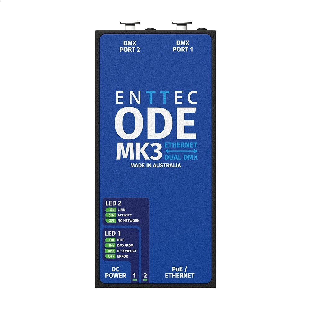 ENTTEC 70407 Open DMX Ethernet ODE MK3 -Two-universe Bi