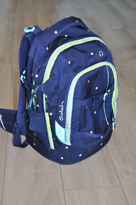Satch Schulrucksack & Turnbeutel ''Pretty Confetti'' Punkte blau rosa grün