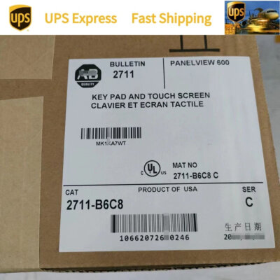 2711-B6C8 PanelView 600 New Factory Sealed AB 1 YEAR WARRANTY Fast 1PCS