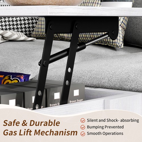 Coffee Table Lift Top Coffee Tables with Hidden Compartment and Storage Shelf - Picture 41 of 53