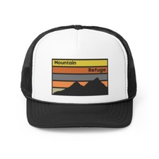 Mountain Sunset Trucker Hat, mountain hat women and men, mountain range hats
