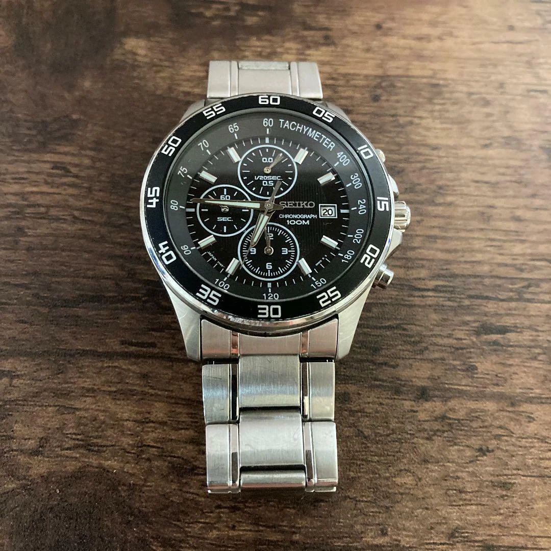 Seiko chronograph 100m discount