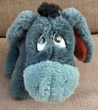 Vintage GUND Sears Disney Winnie Pooh Eeyore Plush Stuffed Animal Blue Donkey
