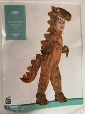 Tyrannosaurus Rex T-Rex Halloween Toddler Costume Size 3-4 Pre-owned Dinosaur