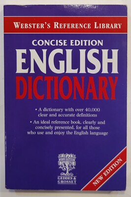 Webster's Reference Library Concise Edition English Dictionary Taschenbuch 2011