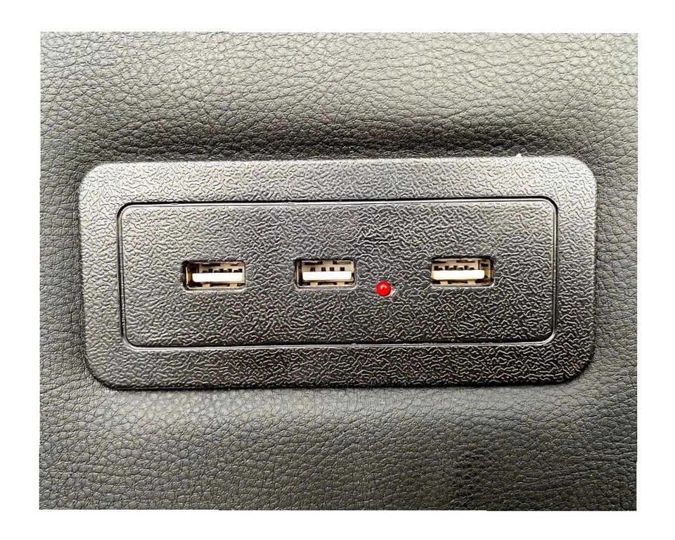 Mittelkonsole für Peugeot Expert Aufbewahrung Staufach Led USB Ablage Lederoptik - Bild 3 von 4