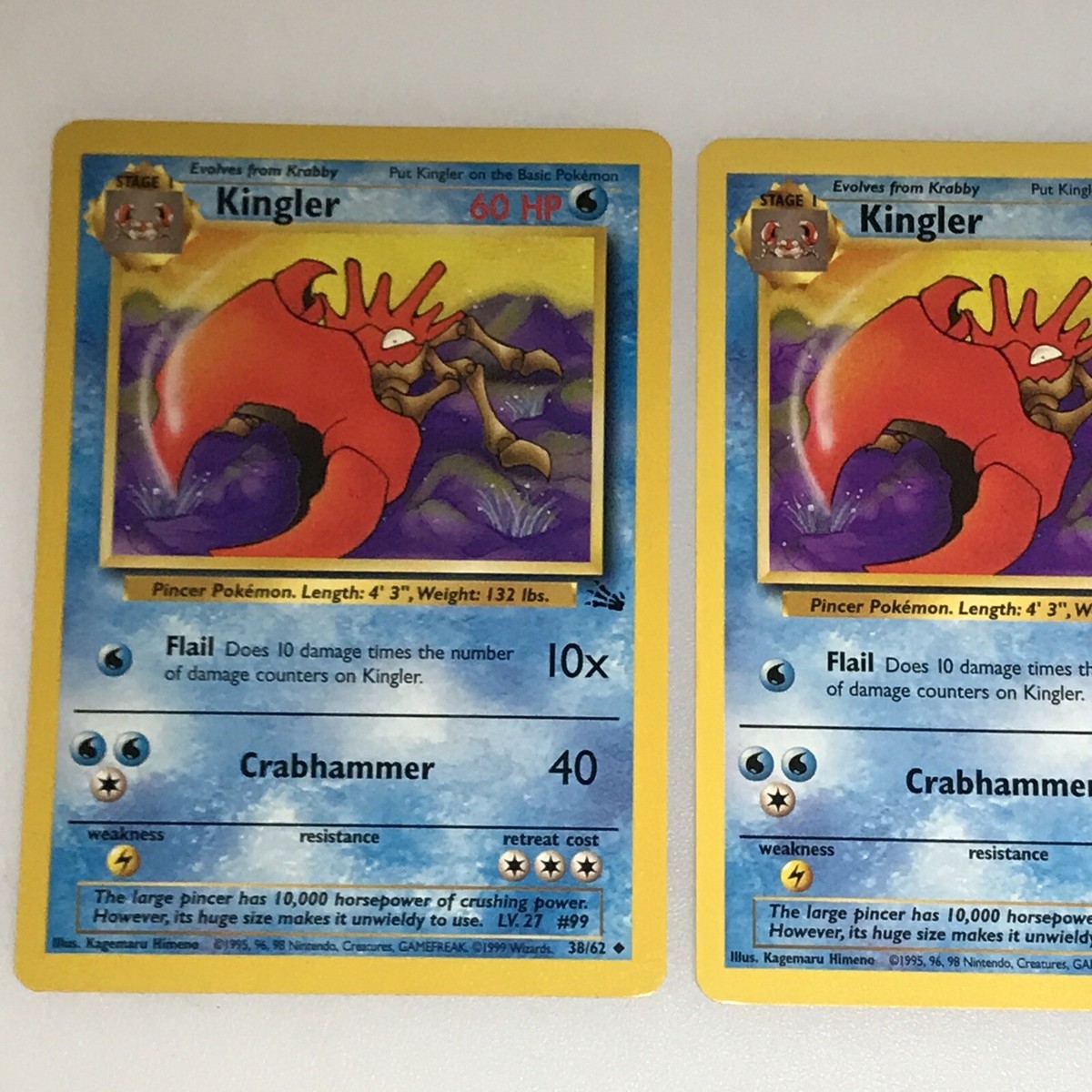 1995 kingler pokemon card value Pokémon Card Action Flipz 3D Premier Edition #24 Krabby main image 1