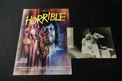HORRIBLE! joe d'amato Claudio Lattanzi rare photo press cinema + synopsis