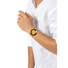 New Rado DiaStar Original Stainless Steel Yellow Dial Men's Watch R12161253 4