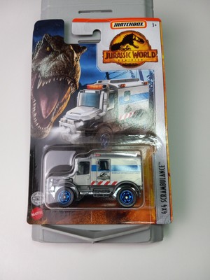 Matchbox Jurassic World Dominion- (4×4 Scrambulance) Mattel MBX Metal Age 3+