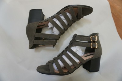 olive green block heels