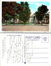 Hallett Hotel and Annex, Charlevoix, Michigan Postcards used 56083