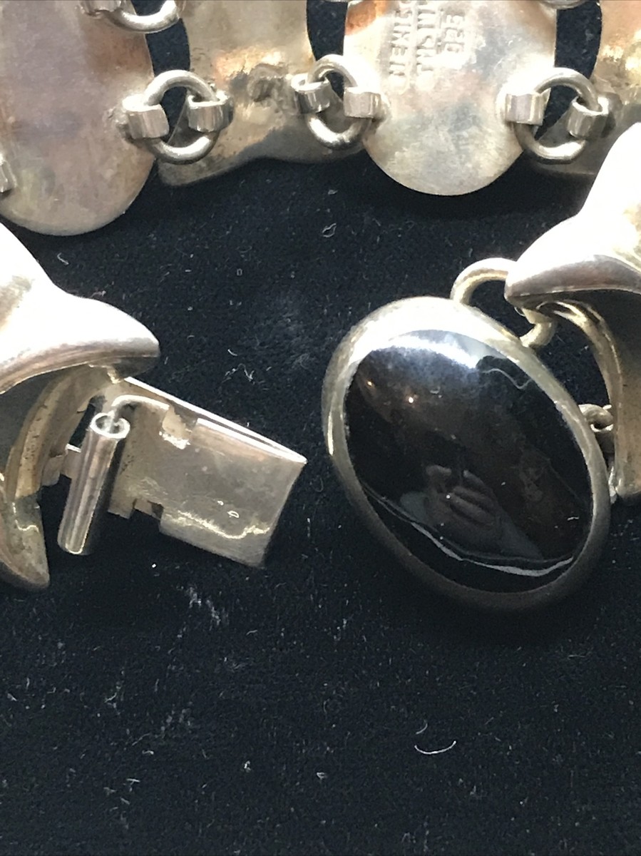 Vintage Taxco Mexico TM-146 925 Sterling Silver & Multi Gemstone