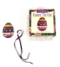 Longaberger 1997 Easter Egg Basket Tie-On New