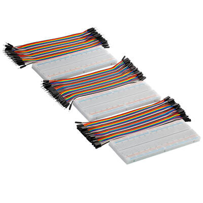 MB102 Breadboard Kit 3er Set + 3x Jumper Wire M2M F2F F2M Arduino / Raspberry Pi