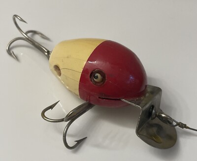 Leurre De Pêche Creek Chub - Dingbat Noir Yeux En Verre - 0,5 Oz - Vintage USA