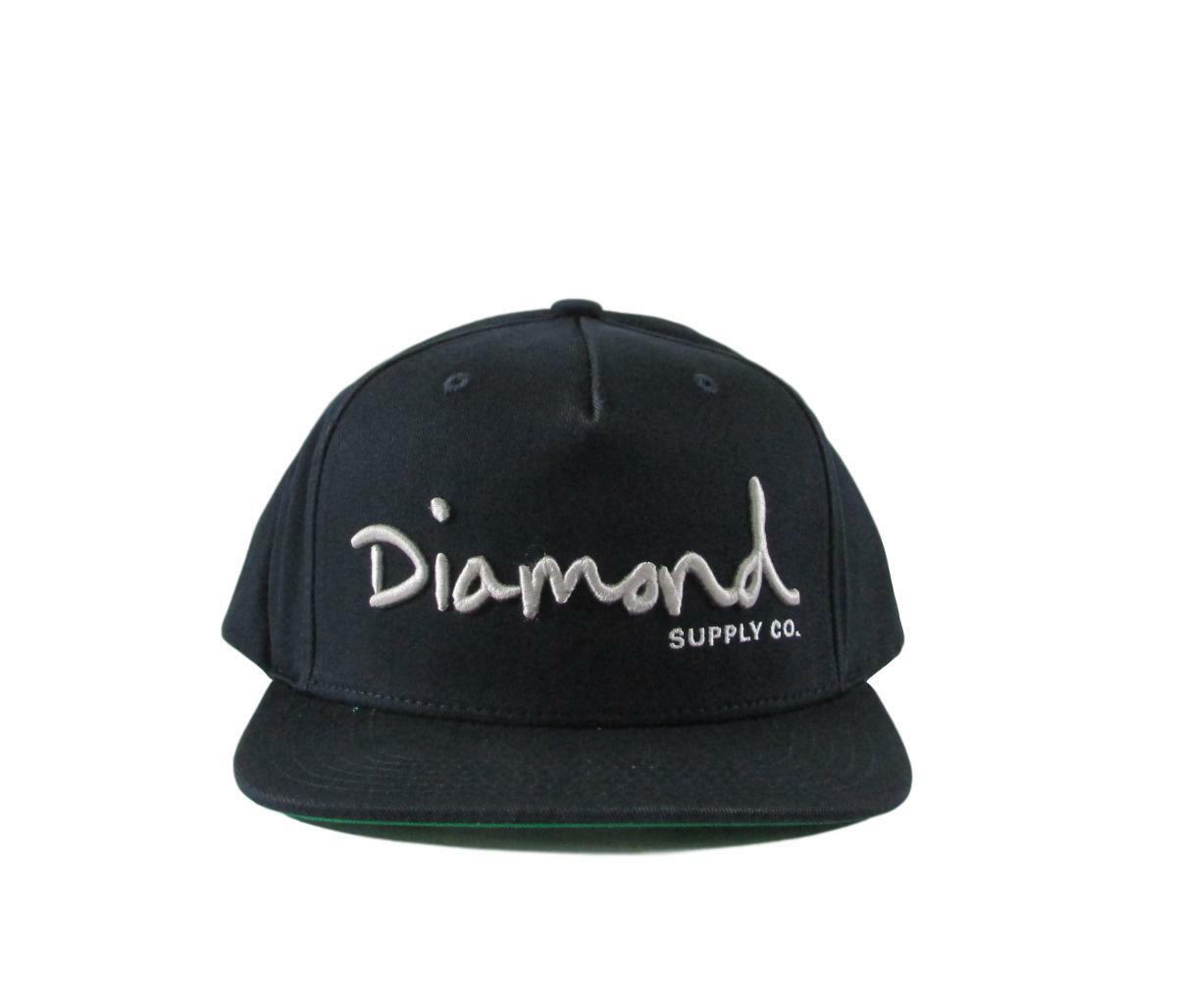 【babylclub】Diamond logo top Black 新品 Diamond Supply Co Cursive Navy Blue Classic Snapback Hat | eBay