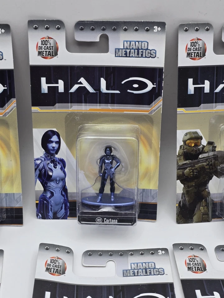 Lote de 12 figuras coleccionables de metal fundido a presión Halo Nano Metalfigs  Foto 3 de 4