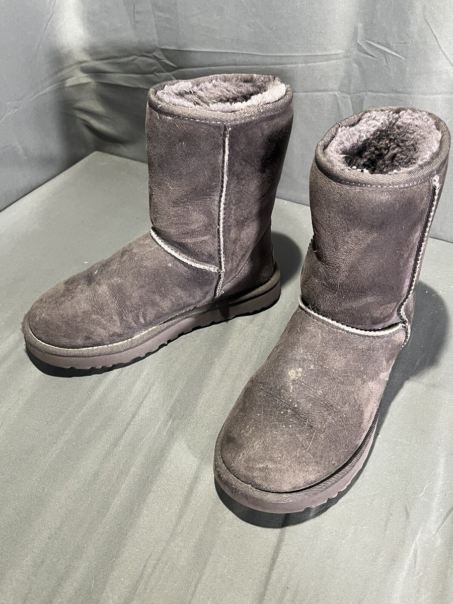 Women's Ugg Classic Short II Size US 6 Boots Color: Purple/Grey