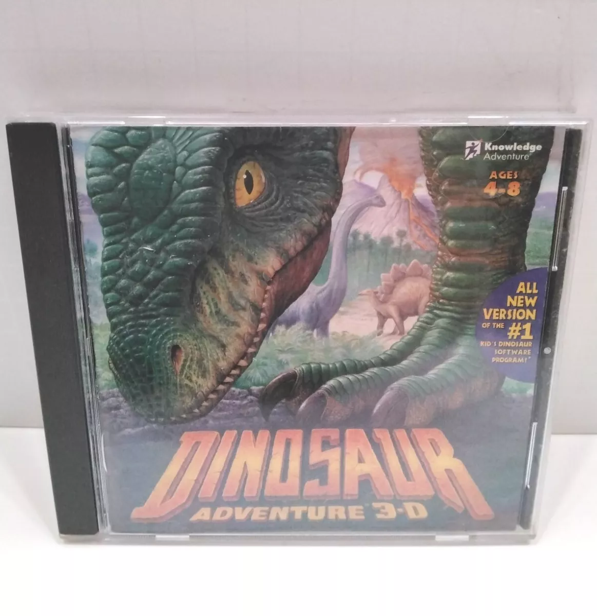 VINTAGE PC GAME/SOFTWARE~ Dinosaur Adventure 3-D Ages 4-8 Years