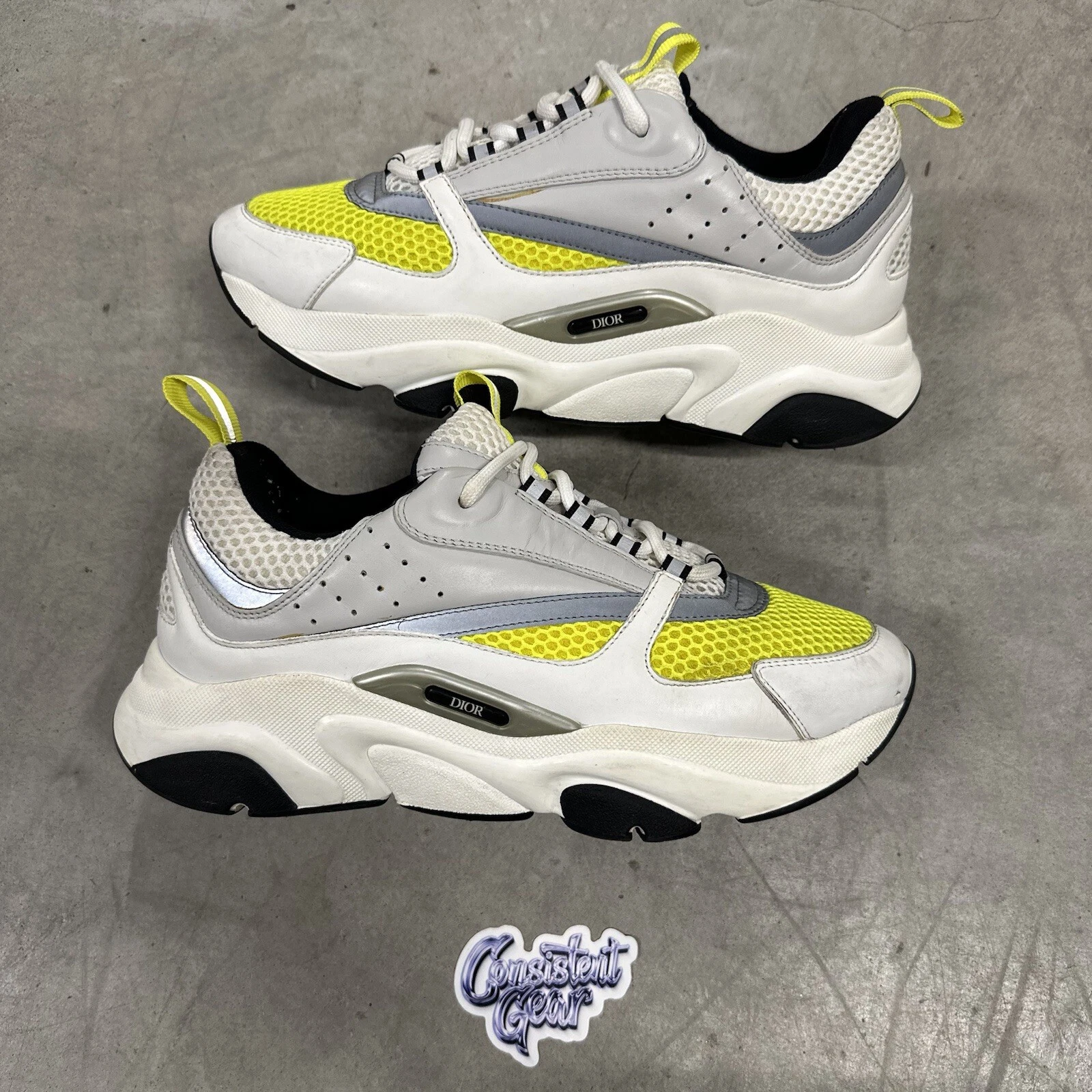Dior B22 Blanc Jaune   Taille 41EU/41.5EU (Envoi Rapide)