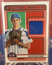 DAVIDE MONTANARI 2023 Panini Stars & Stripes U18 WORLD CUP JERSEY Italy