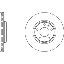 Apec Blue Brake Disc - Front SDK6042 - Fits Nissan & Renault & Vauxhall vehicles