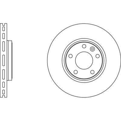 Apec Blue Brake Disc - Front SDK6042 - Fits Nissan & Renault & Vauxhall vehicles